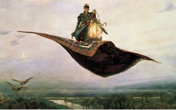 Репродукции на картини: Летящото килимче (1880) – Виктор Васнецов