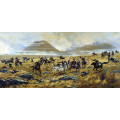 РЕПРОДУКЦИИ НА КАРТИНИ Нижни Новгородските драгуни преследват турците по пътя за Карс по време на битката при Аладжа на 3 октомври 1877 (1892)