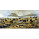 РЕПРОДУКЦИИ НА КАРТИНИ Нижни Новгородските драгуни преследват турците по пътя за Карс по време на битката при Аладжа на 3 октомври 1877 (1892)